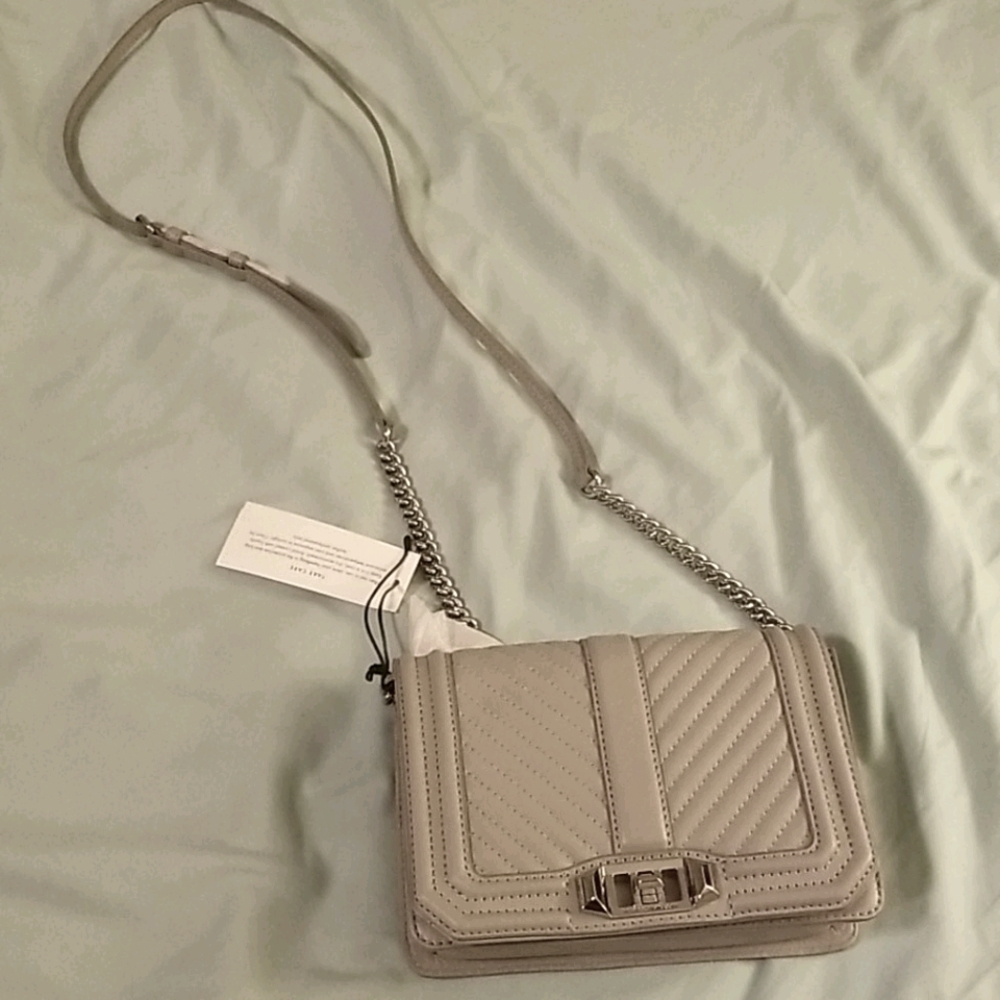 🔥 NEW Rebecca Minkoff grey chevron crossbody